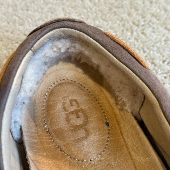 Ugg Australia Mens Leather Loafers Pointe Sheepskin Slip On #1002442 Size 11 - Picture 12 of 15